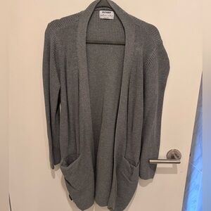 Old Navy Open Front Longline Cardigan – Size Medium – Grey Knit